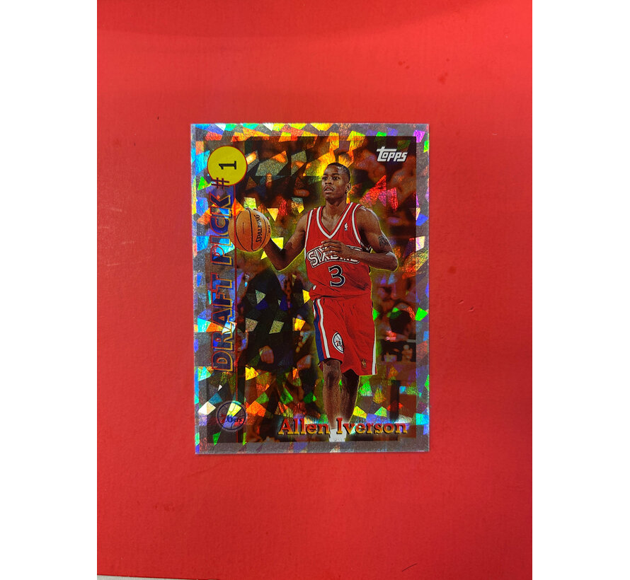 1996 TOPPS REDEMPTION ALLEN IVERSON ROOKIE DRAFT PICK #1