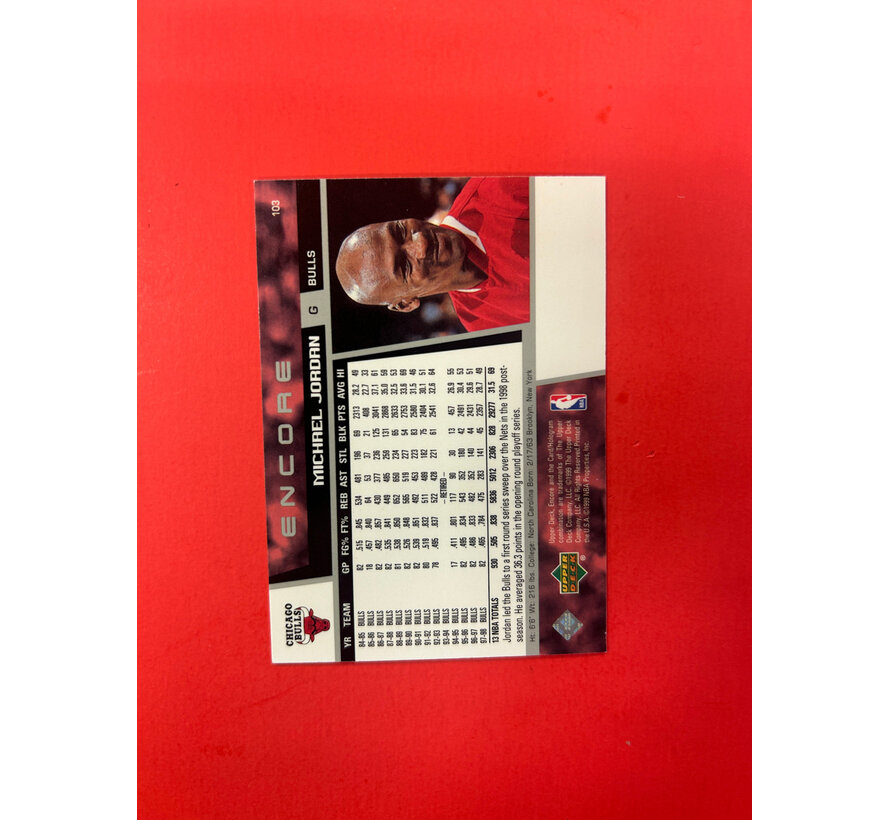 2000 UPPER DECK MICHAEL JORDAN ENCORE SILVER