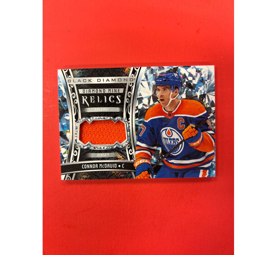 2022-23 UPPER DECK BLACK DIAMOND CONNOR MCDAVID DIAMOND MINE RELICS JERSEY