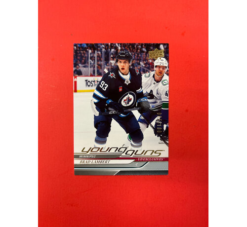 UPPER DECK 2024-25 UPPER DECK SERIES 1 BRAD LAMBERT YOUNG GUNS EXCLUSIVES /100