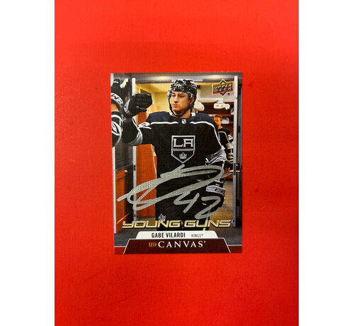 UPPER DECK 2020-21 UPPER DECK SERIES 1 GABE VILARDI YOUNG GUNS CANVAS AUTOGRAPHED