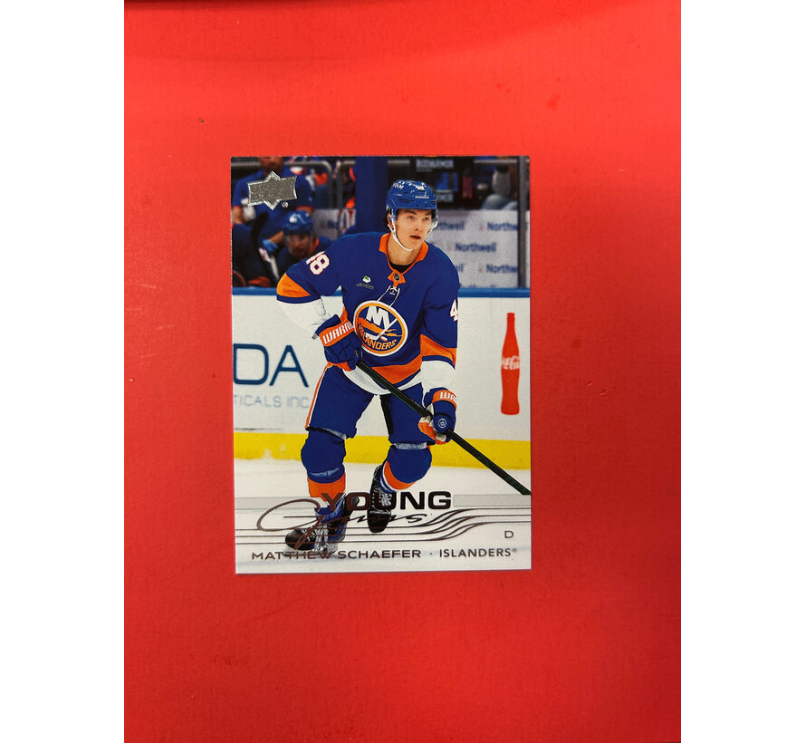 2025-26 UPPER DECK SERIES 2 MATTHEW SCHAEFER YOUNG GUNS