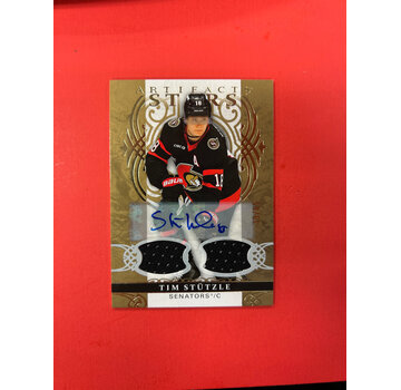 UPPER DECK 2026-27 UPPER DECK ARTIFACTS TIM STUTZLE GOLD AUTO MATERIAL /65