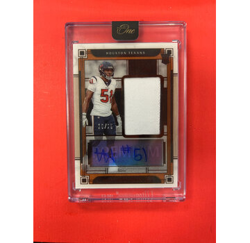 PANINI 2023 PANINI FOOTBALL AND ONE WILL ANDERSON JR ROOKIE PATCH AUTO /25