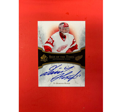UPPER DECK 2007-08 SP AUTHENTIC DOMINIK HASEK SIGN OF THE TIMES SP