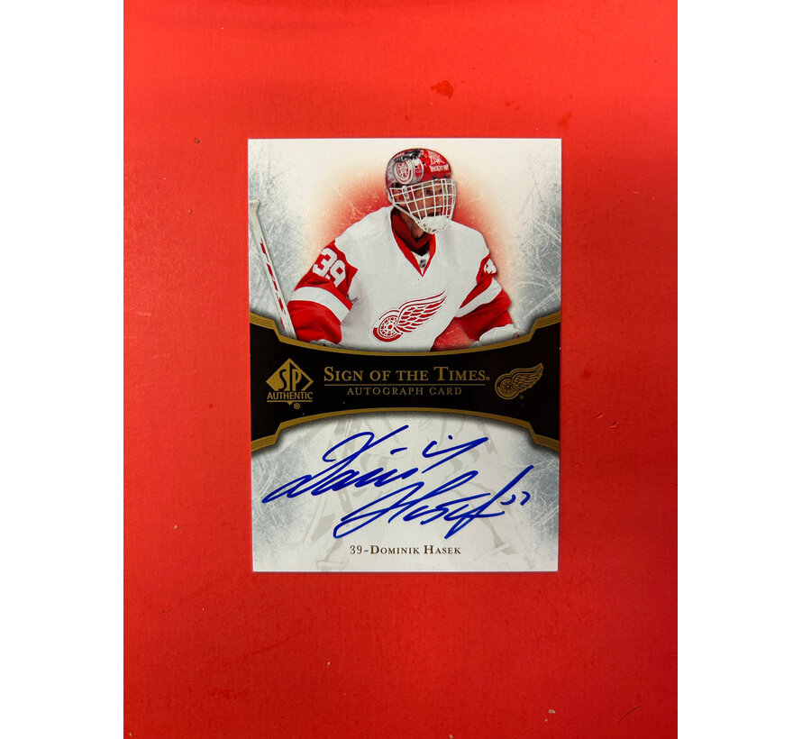 2007-08 SP AUTHENTIC DOMINIK HASEK SIGN OF THE TIMES SP