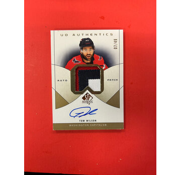 UPPER DECK 2024-25 SP AUTHENTIC TOM WILSON UD AUTHENTICS PATCH AUTO /49