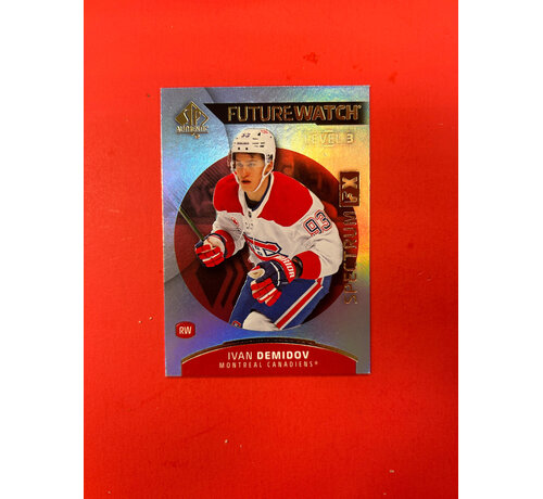 UPPER DECK 2025-26 SP AUTHENTIC IVAN DEMIDOV FUTURE WATCH SPECTRUM BOUNTY LEVEL 3