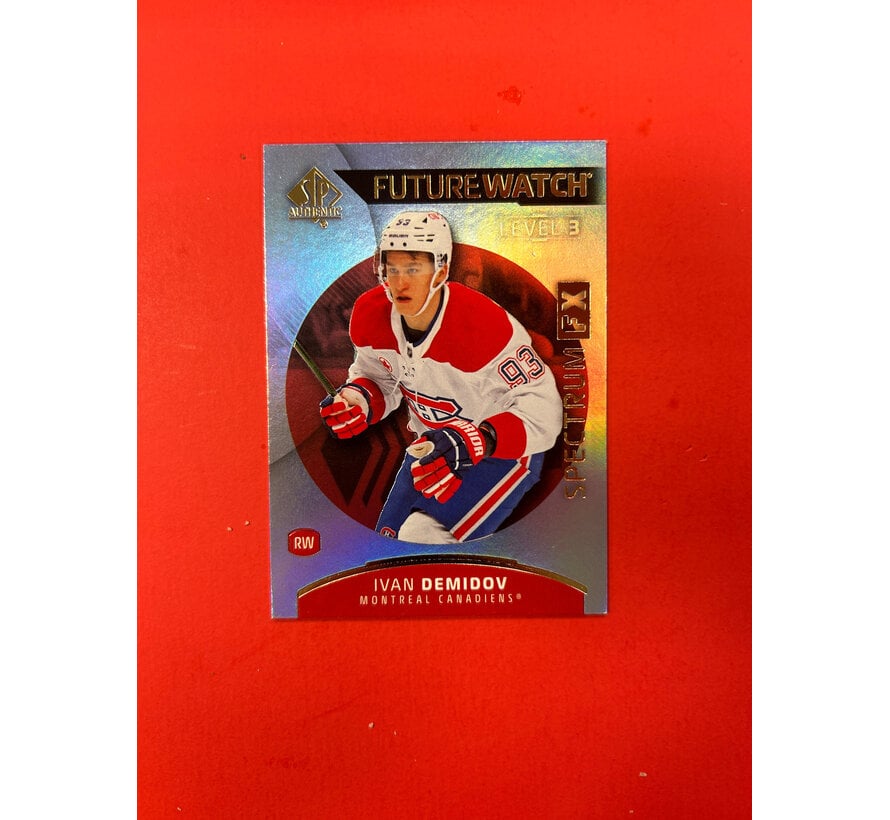 2025-26 SP AUTHENTIC IVAN DEMIDOV FUTURE WATCH SPECTRUM BOUNTY LEVEL 3
