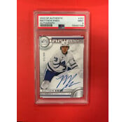 UPPER DECK 2023-24 SP AUTHENTIC MATTHEW KNIES FUTURE WATCH AUTOGRAPH /999 PSA GRADED 9