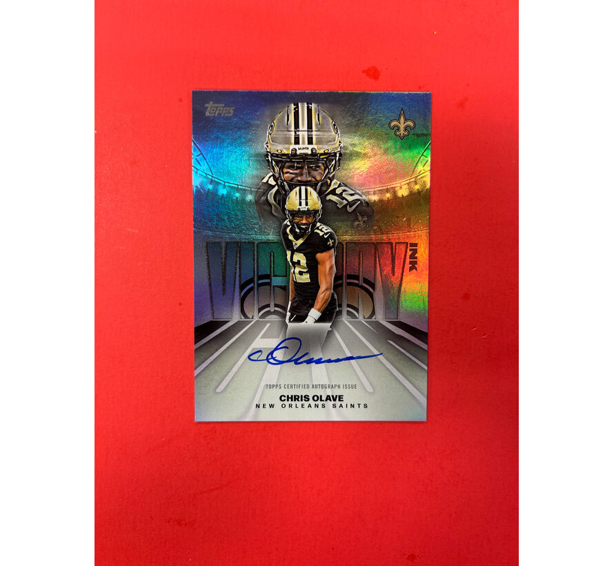 2026 TOPPS CHRIS OLAVE VICTORY INK ON CARD AUTOGRAPH