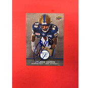 UPPER DECK 2016 UPPER DECK CFL ANDREW HARRIS AUTOGRAPHED IN PERSON
