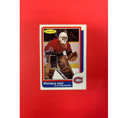 O-PEE-CHEE 1986-87 O-PEE-CHEE PATRICK ROY ROOKIE #53