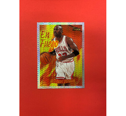 TOPPS 1996 TOPPS MICHAEL JORDAN EN FUEGO SP