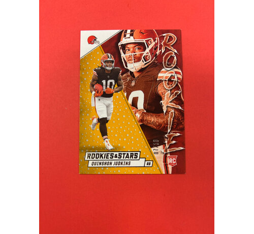 PANINI 2025 PANINI ROOKIES AND STARS QUINSHON JUDKINS GOLD /10