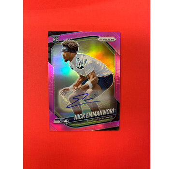 PANINI 2025 PANINI PRIZM NICK EMMANWORI PINK AUTOGRAPHS