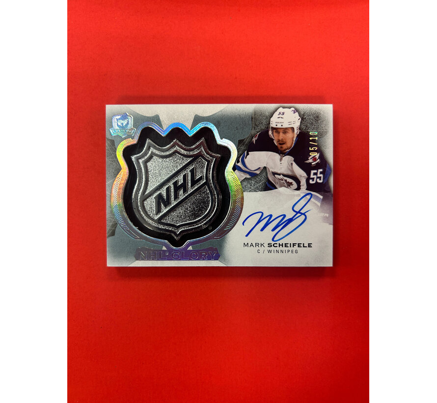 2016-17 UPPER DECK THE CUP MARK SCHEIFELE NHL GLORY SHIELD 5/10