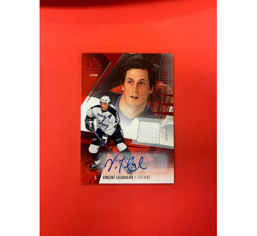 UPPER DECK 2023-24 SP GAME USED VINCENT LECAVLIER LEGEND JERSEY AUTO /15