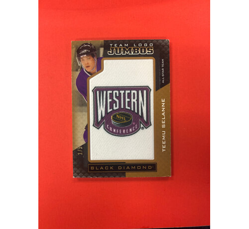 UPPER DECK 2021-22 UPPER DECK BLACK DIAMOND TEEMU SELANNE ALL STAR PATCH /5