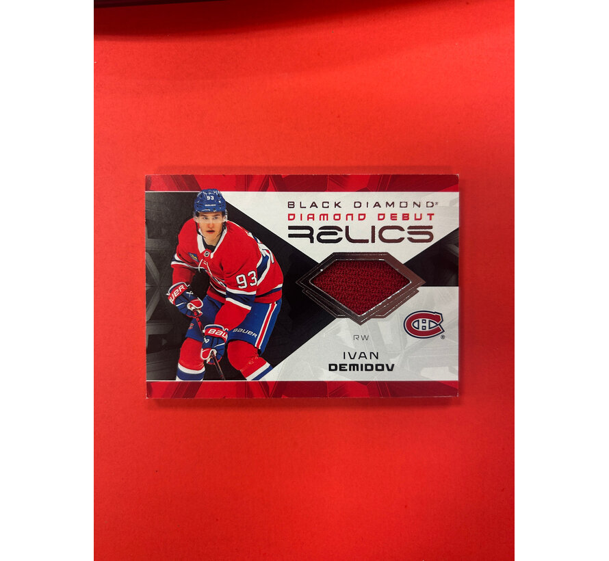 2025-26 UPPER DECK BLACK DIAMOND IVAN DEMIDOV DIAMOND DEBUT RELICS