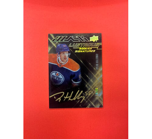 UPPER DECK 2022-23 UPPER DECK SPX DYLAN HOLLOWAY LUSTROUS ROOKIE SIGNATURES /25