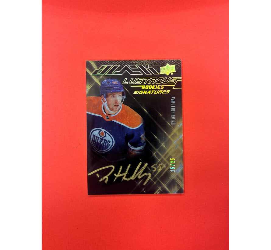 2022-23 UPPER DECK SPX DYLAN HOLLOWAY LUSTROUS ROOKIE SIGNATURES /25