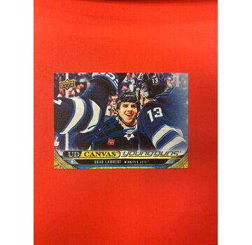 UPPER DECK 2024-25 UPPER DECK SERIES 1 BRAD LAMBERT YOUNG GUNS CANVAS AUTOGRAPHED