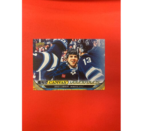 UPPER DECK 2024-25 UPPER DECK SERIES 1 BRAD LAMBERT YOUNG GUNS CANVAS AUTOGRAPHED