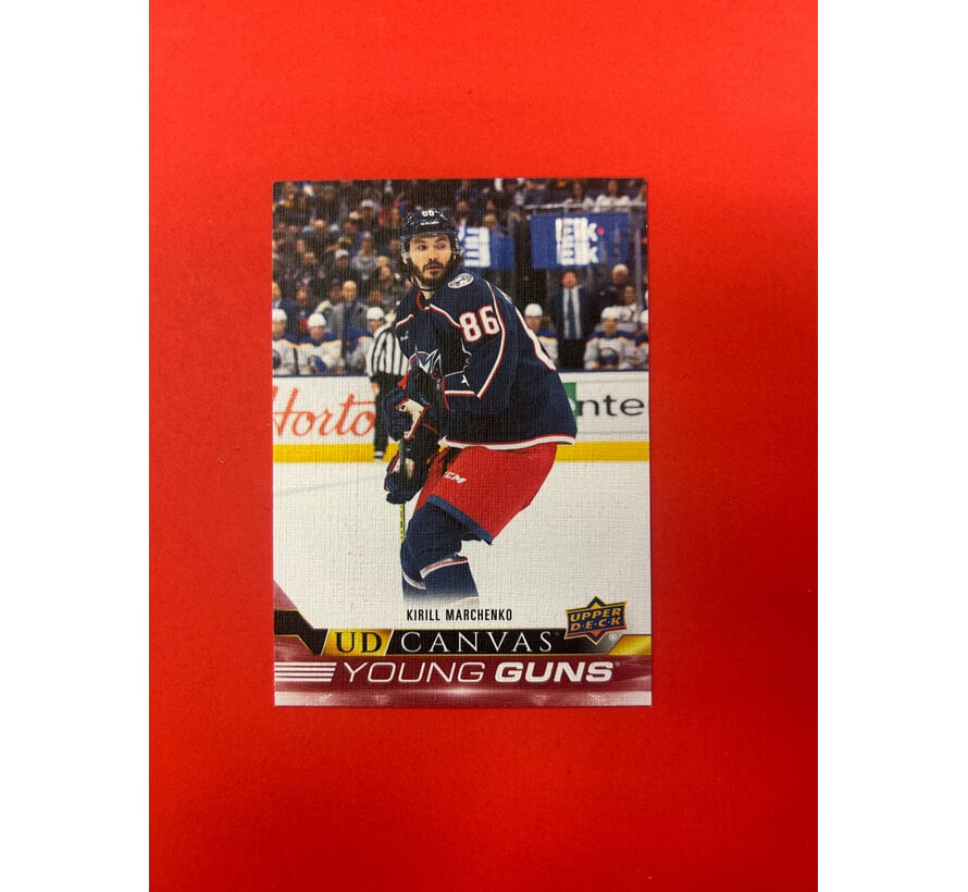 2022-23 UPPER DECK EXTENDED KIRILL MARCHENKO YOUNG GUNS CANVAS