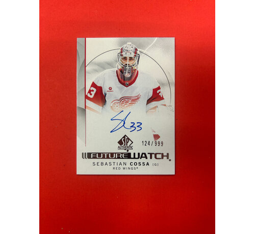 UPPER DECK 2024-25 SP AUTHENTIC SEBASTIAN COSSA FUTURE WATCH AUTOGRAPH /999