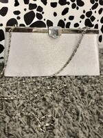 Silver Chain Clutch