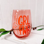 Girl Power Wine Glass