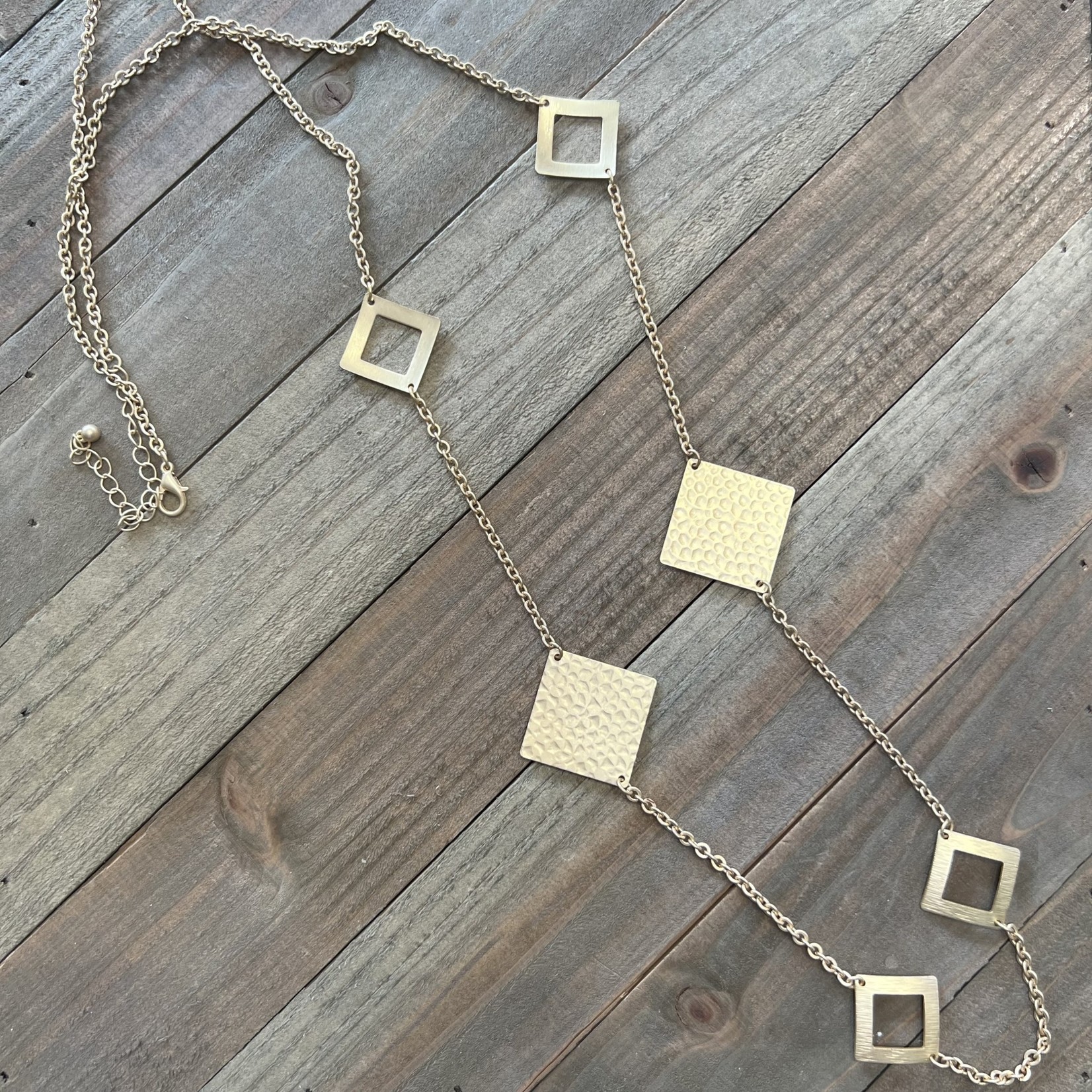 Gold Square Necklace