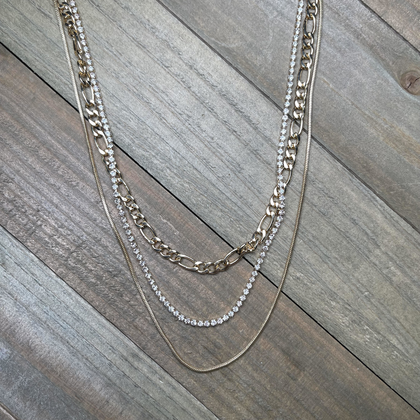 Gold & Clear Necklace