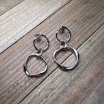 Silver Double Dangle Earring