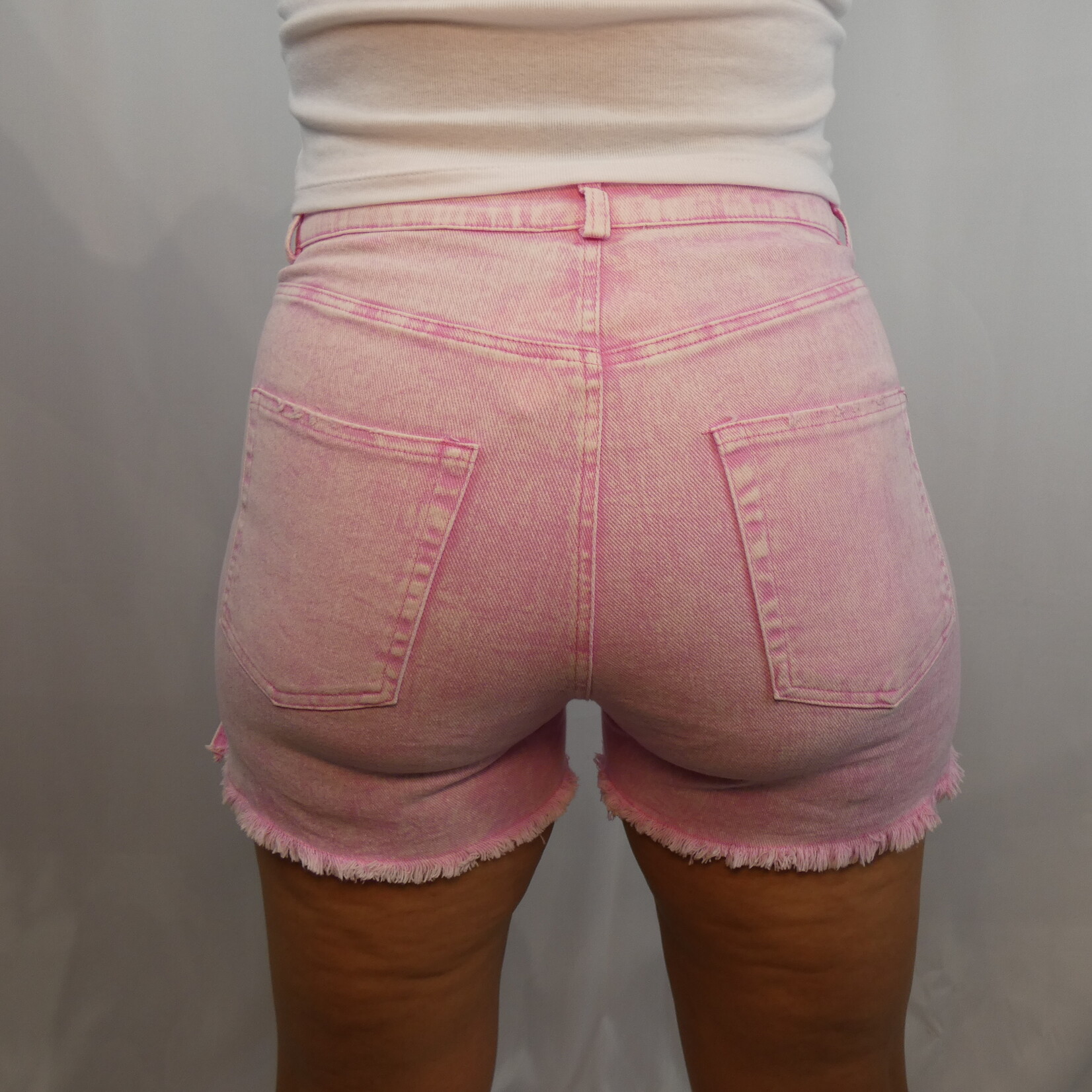 High Rise Lucy Shorts - Washed Pink