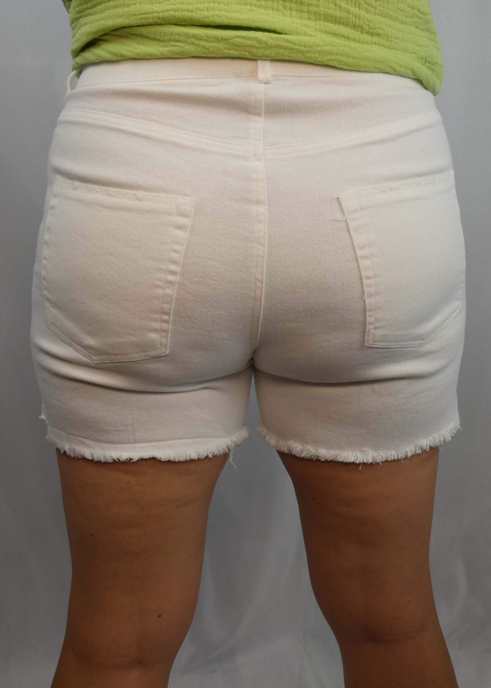 High Rise Lucy Shorts - White