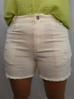 High Rise Lucy Shorts - White