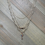Rainbow Lock & Key Necklace