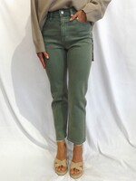 Super High Rise Avril Jeans - Olive