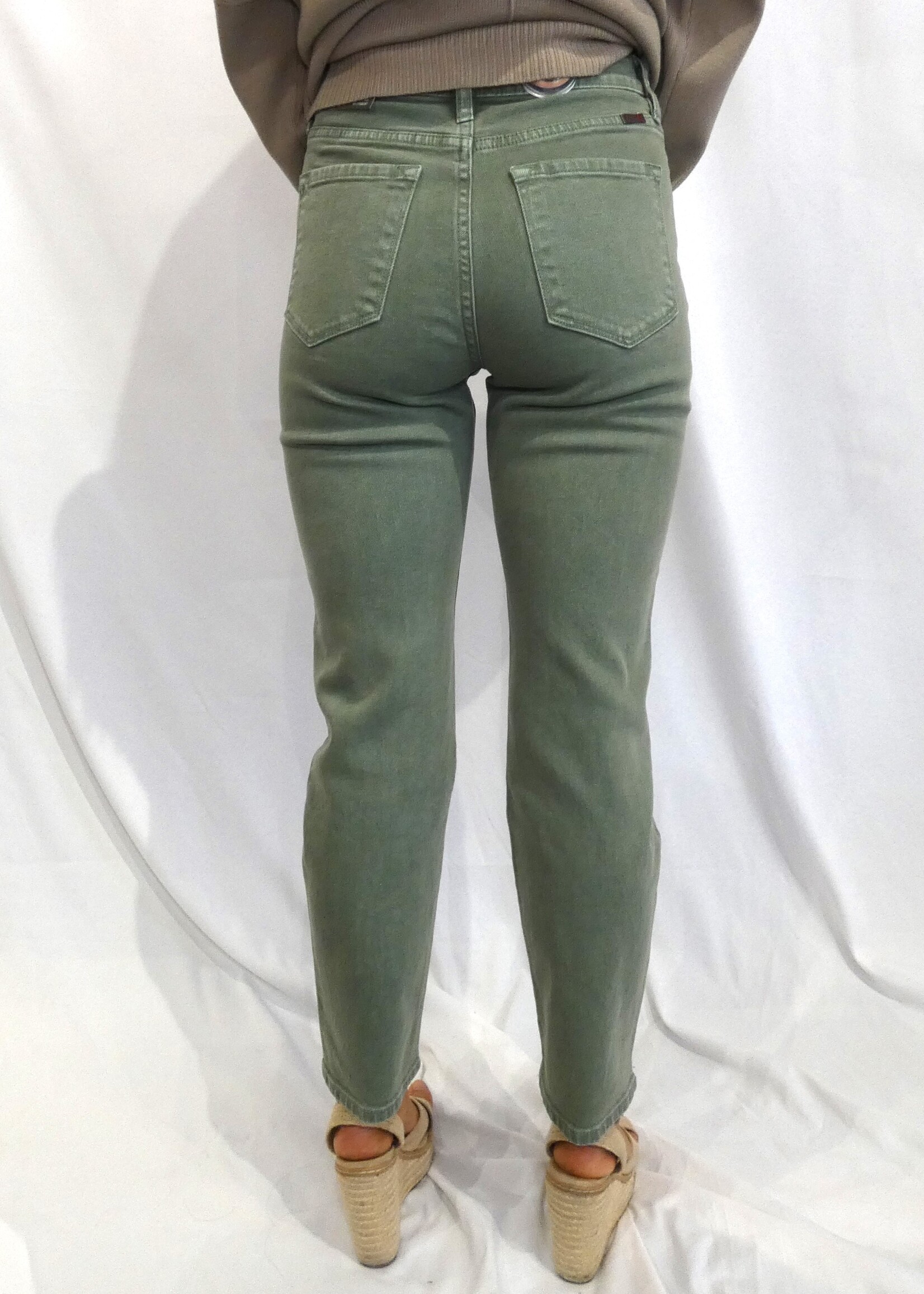 Super High Rise Avril Jeans - Olive