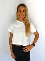 Jersey Crop Tee - White