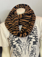 Brown & Black Zebra Scarf