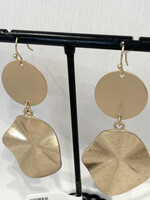 Hammered Circle Earrings