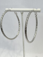 Medium Shimmering Twist Hoops