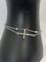 Rainbow Cross Bracelet