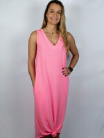 Cammy Sleeveless Dress - Neon Pink