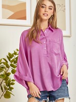 Jasmine Tunic Blouse - Spring Orchid