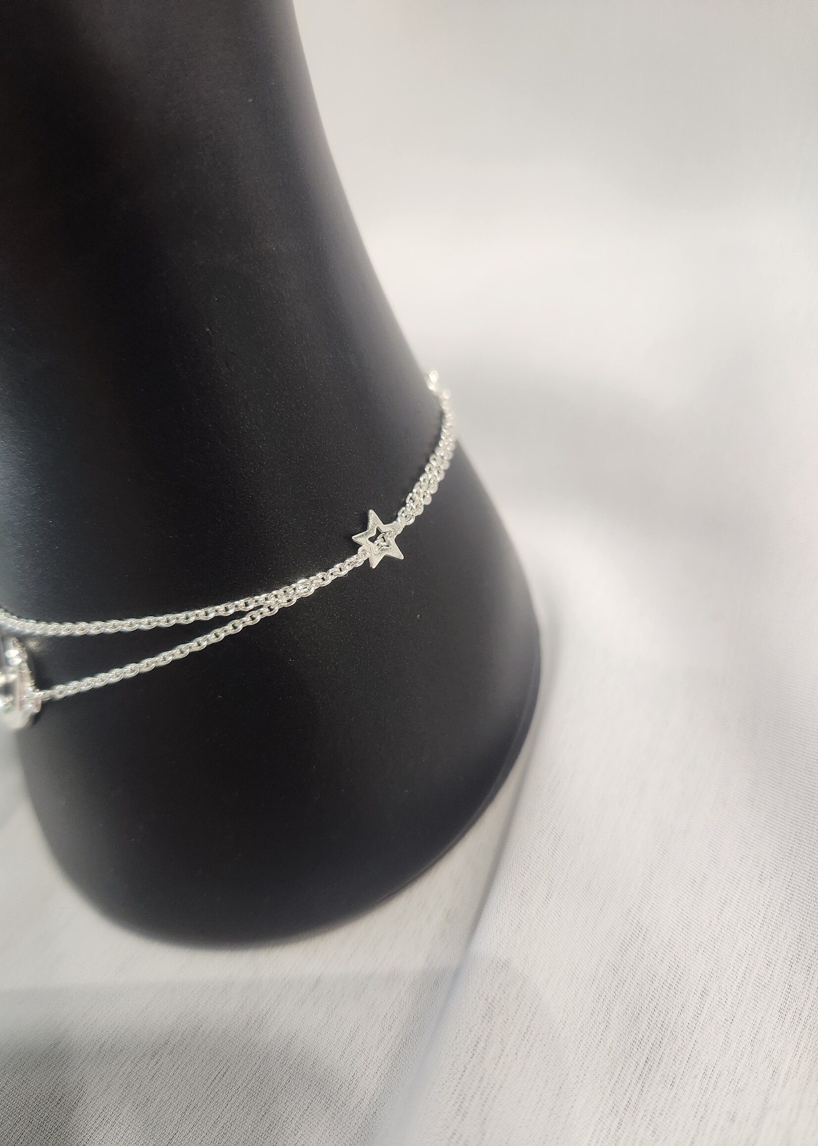 Silver Moon & Stars Bracelet