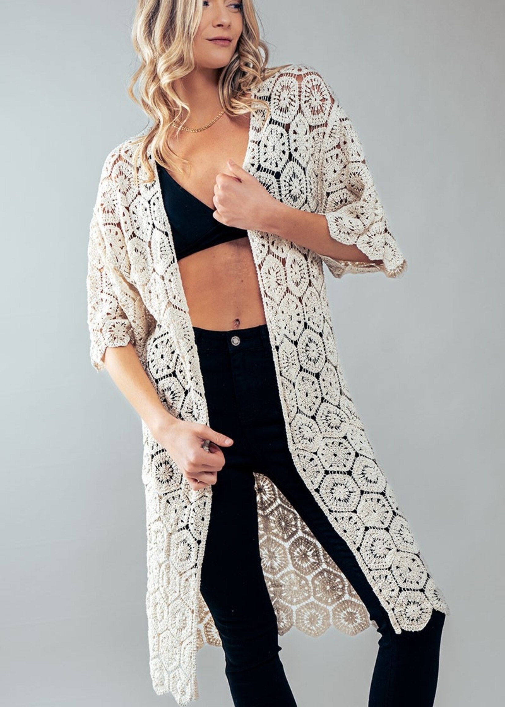 Alisha Crochet Kimono